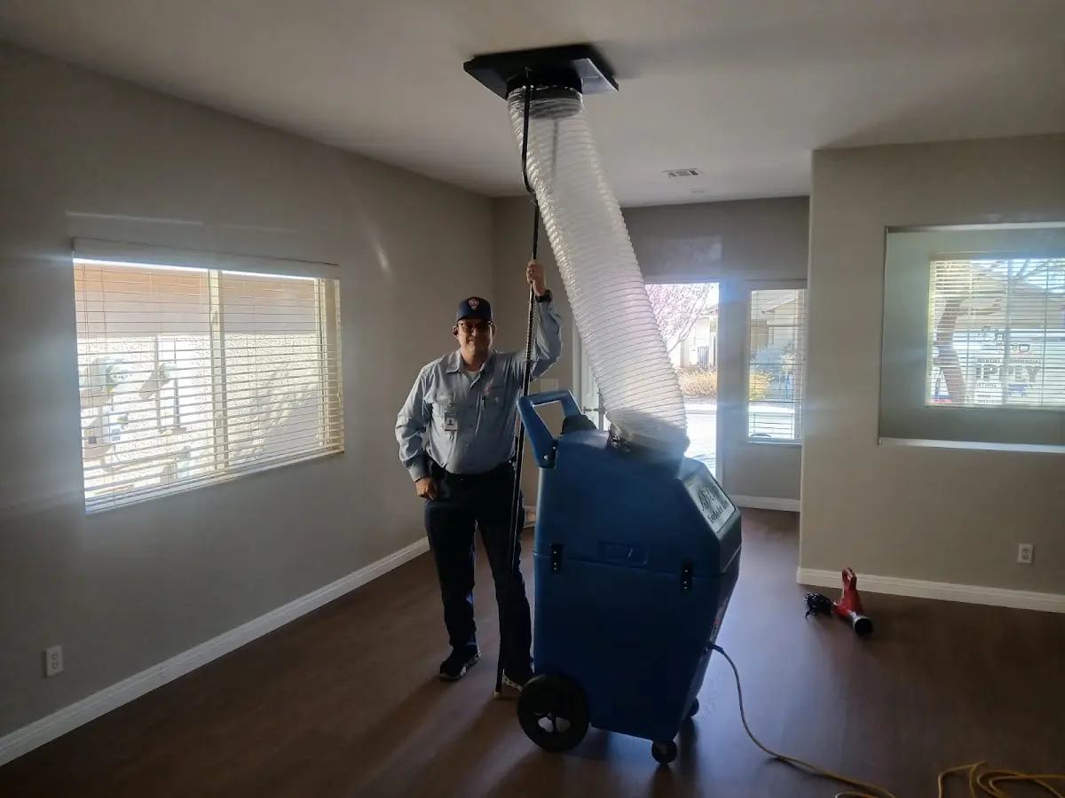 Professional Dryer Vent Cleaning work inside a Spring Ridge home